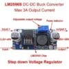 LM2596s step down voltage regulator