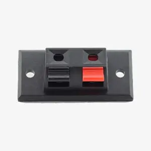 Terminal Speaker Connector Plate 2 Way Spring Push Release