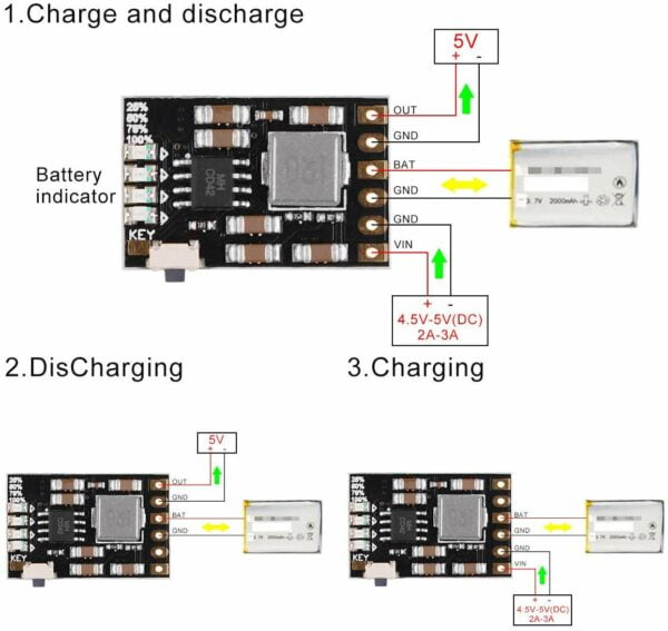 MH CD42 lithium battery charging module