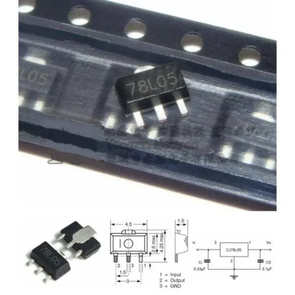 78l05 5v voltage regulator to 92