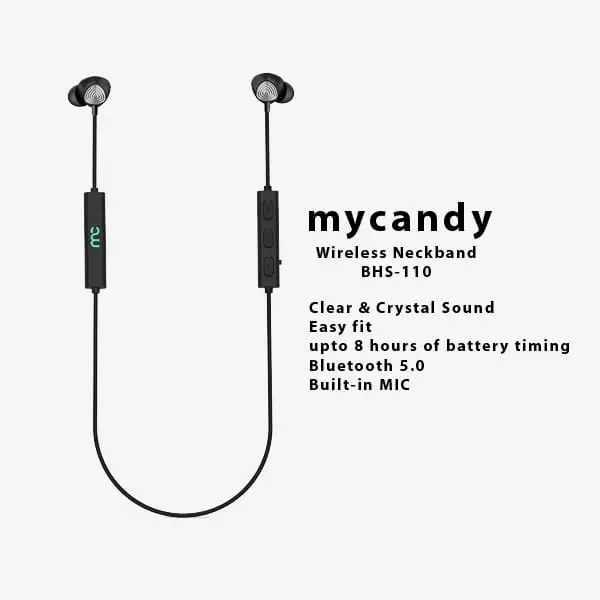 bhs 110 sports wireless bluetooth neckband my candy