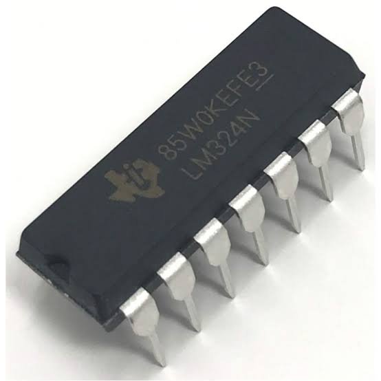 lm324n quad operational low power amplifier ic dip 14