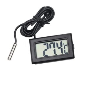 a digital lcd thermometer with a wire