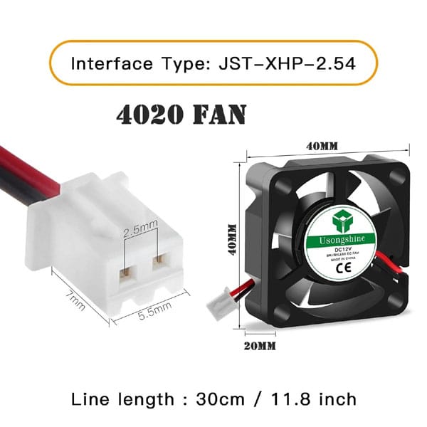 4020 dc 12v cooling fan