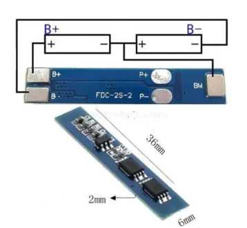 2s 3a BMS for 18650 battery charging