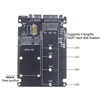 MSATA To SATA M.2 NGFF To SATA Hard Disk Board 