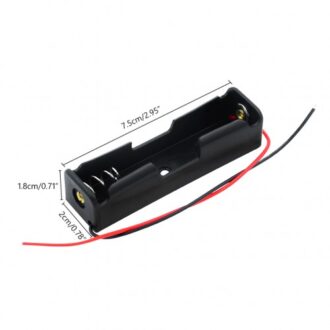 1x 18650 battery holder case for 3.7v 18650 battery