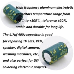 400v 4.7uf high frequency capacitor