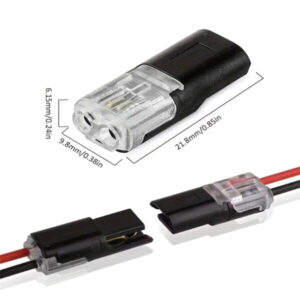 Quick splice wire connector Fast Pluggable Non Stripped Wire Connector