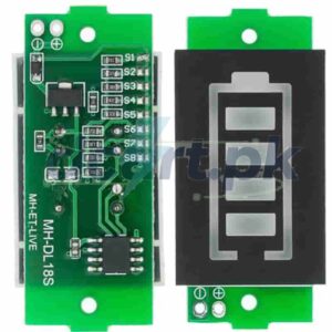 Battery level and capacity indicator module
