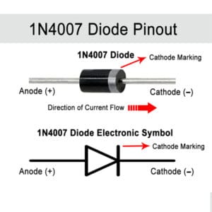 1N4007 diode pinout