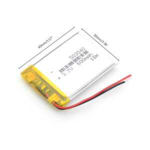 3.7V 503040 600mAh LiPo Rechargeable battery for music player, gps, toys