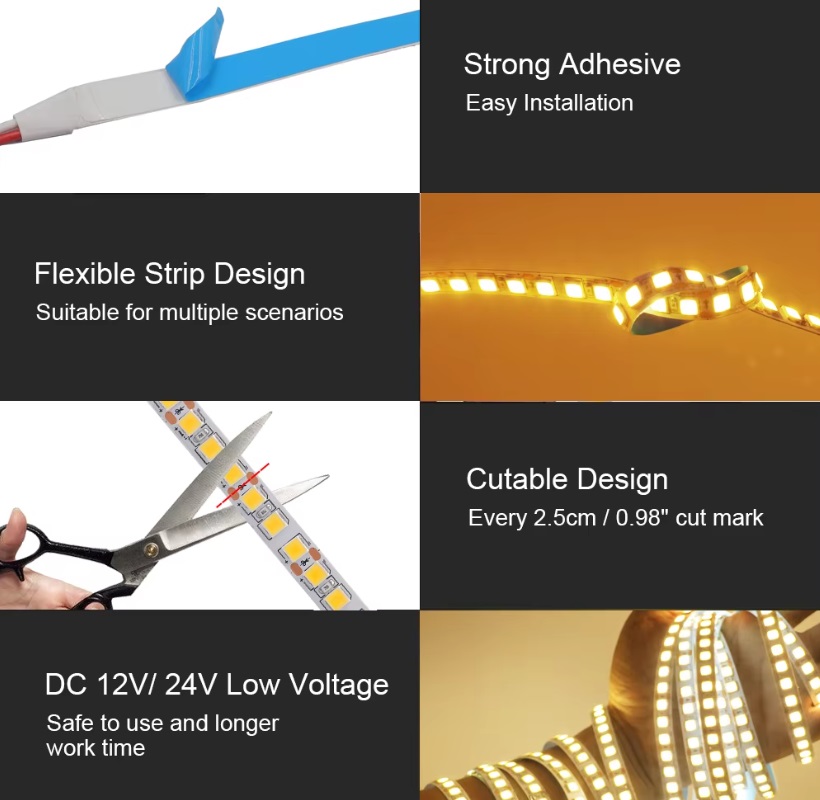 DC 12V/24V Flexible LED Strip Lights - Image 2