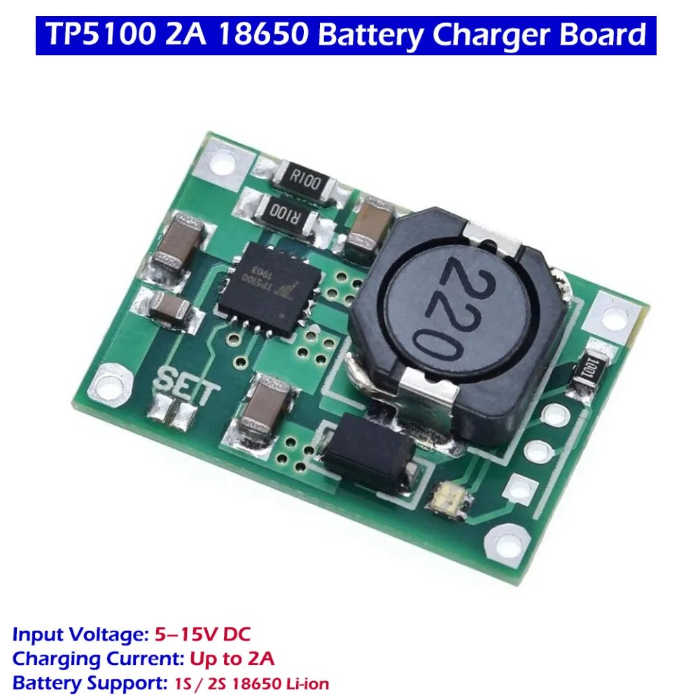 TP5100 1S 2S 2A Battery Charging Module